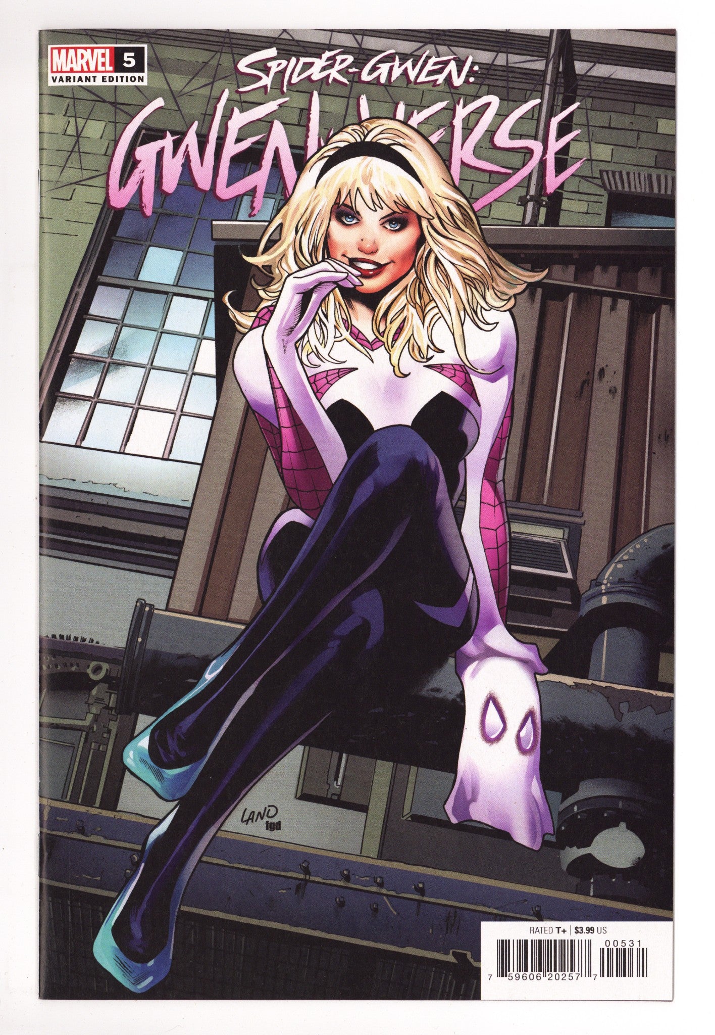 Spider-Gwen: Gwenverse 5 High Grade (2022) Land Variant 
