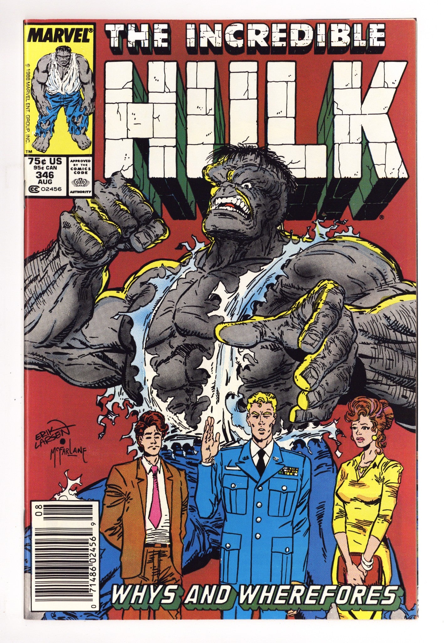 The Incredible Hulk Vol 1 346 VF/NM (9.0) (1988) Newsstand 