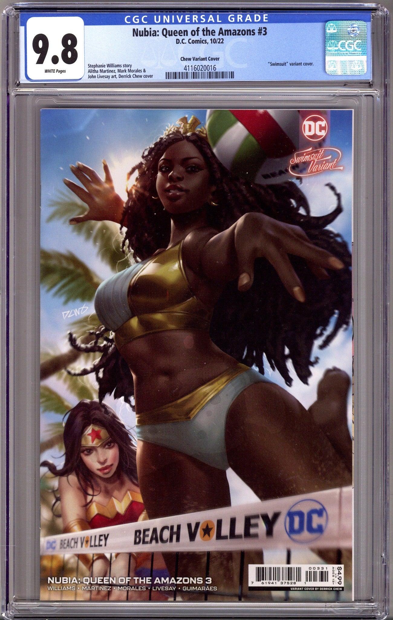 Nubia: Queen of the Amazons 3 CGC 9.8 (NM/M) (2022) Chew Variant 
