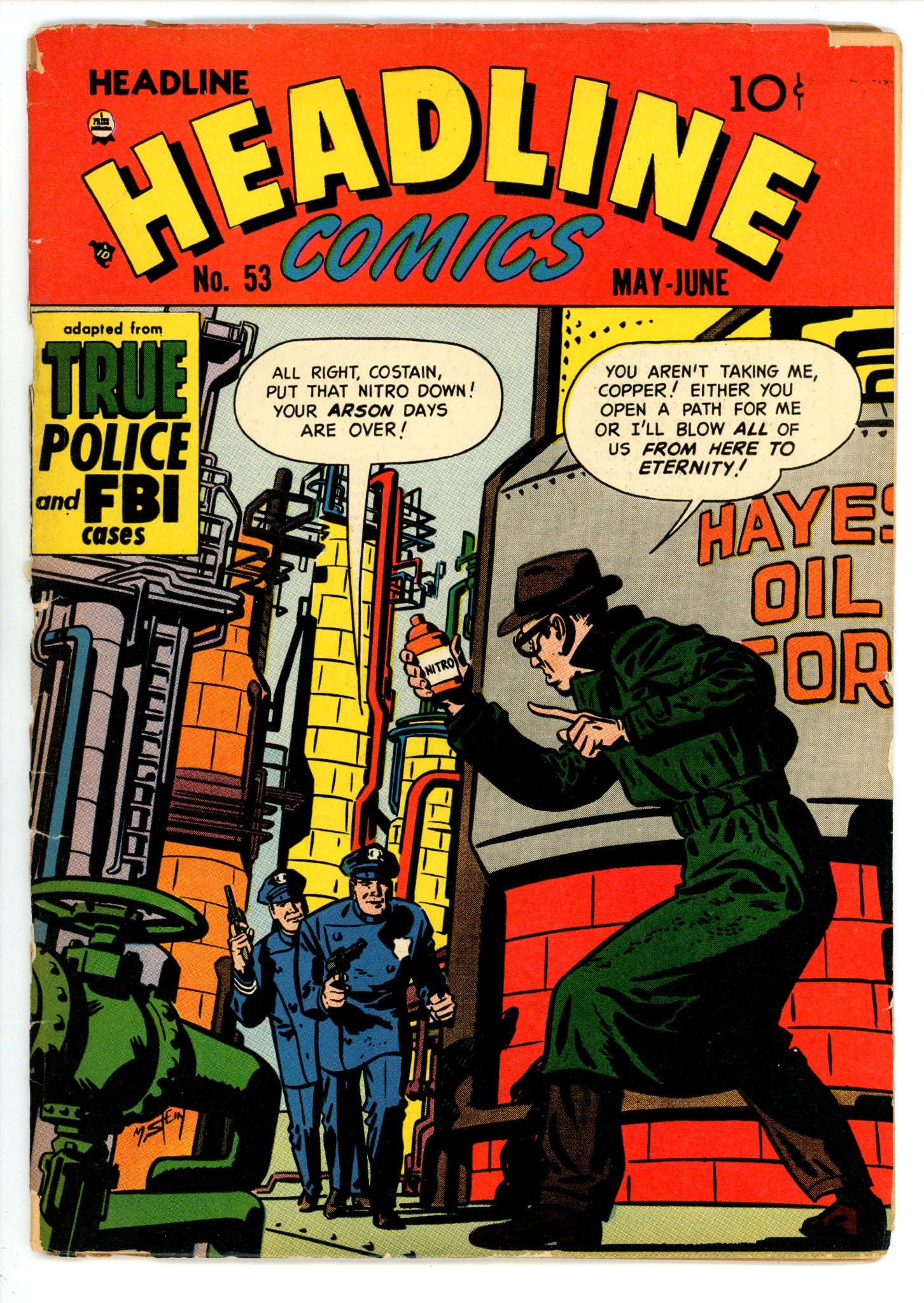 Headline Comics Vol 7 5 (53) Cover Detached (1952) 