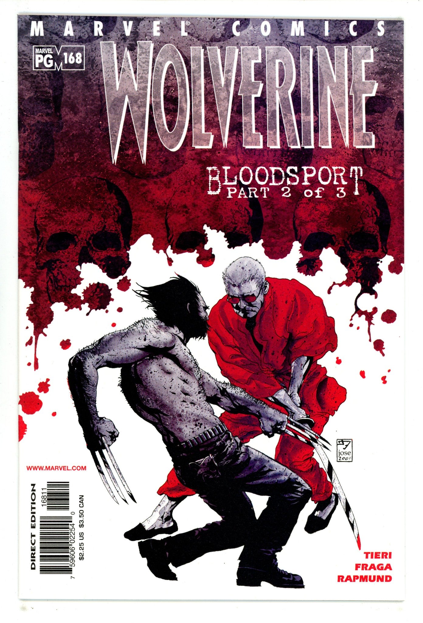 Wolverine Vol 2 168 High Grade (2001) 