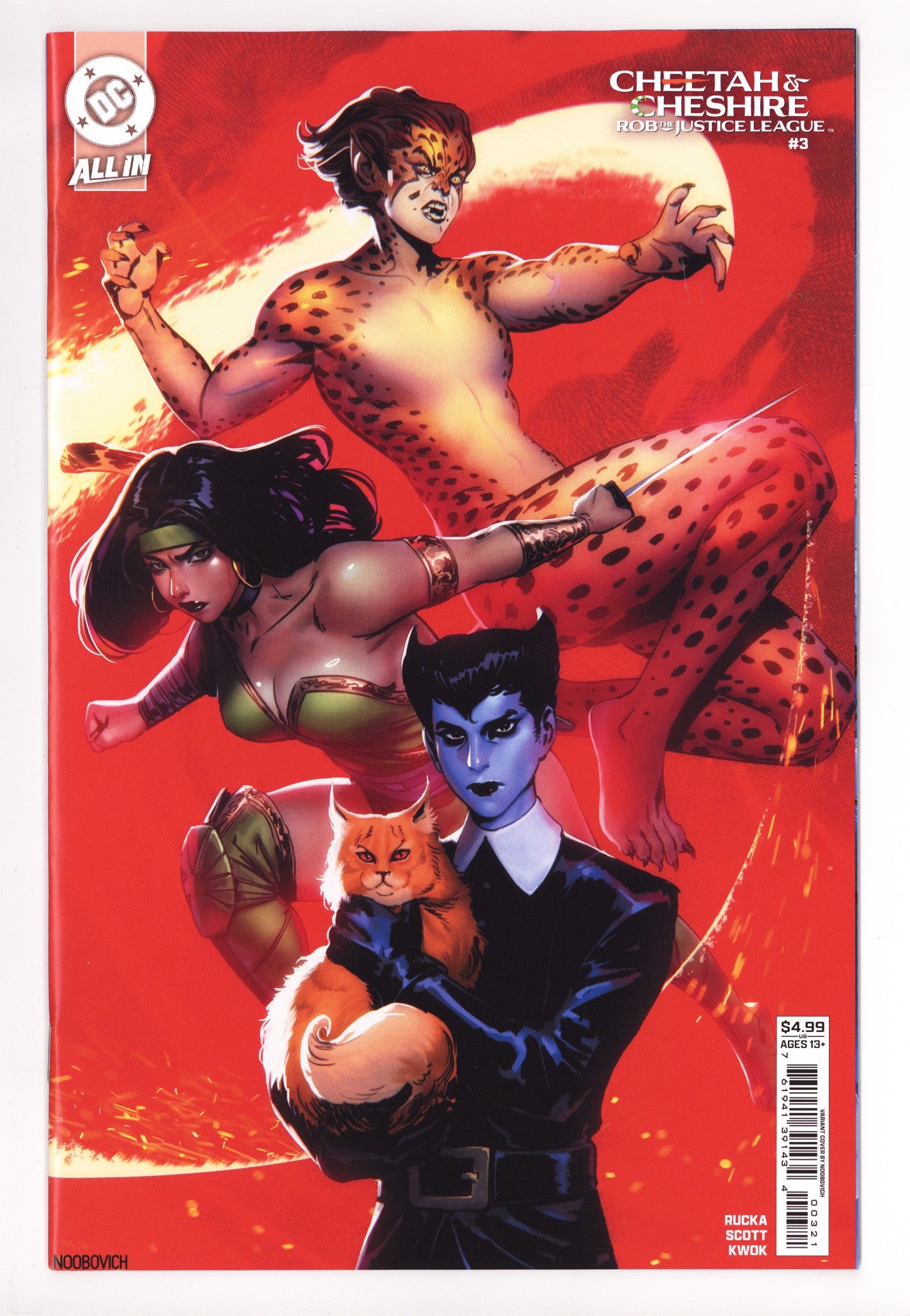 Cheetah And Cheshire Rob The Justice League 3 Noobovich Variant (2025)