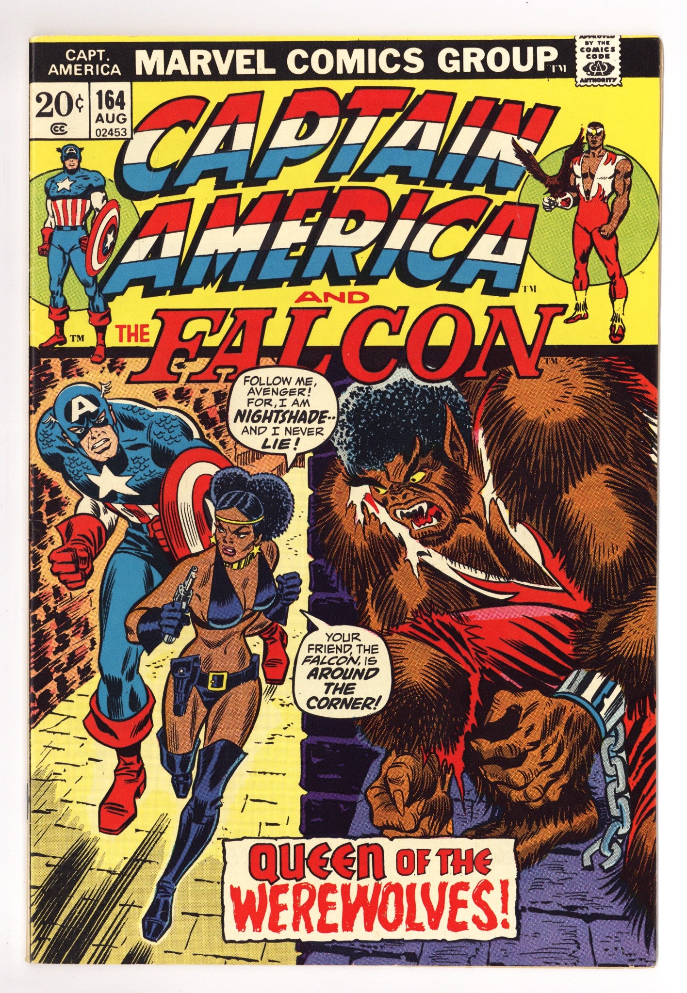 Captain America Vol 1 164 VF (8.0) (1973) 