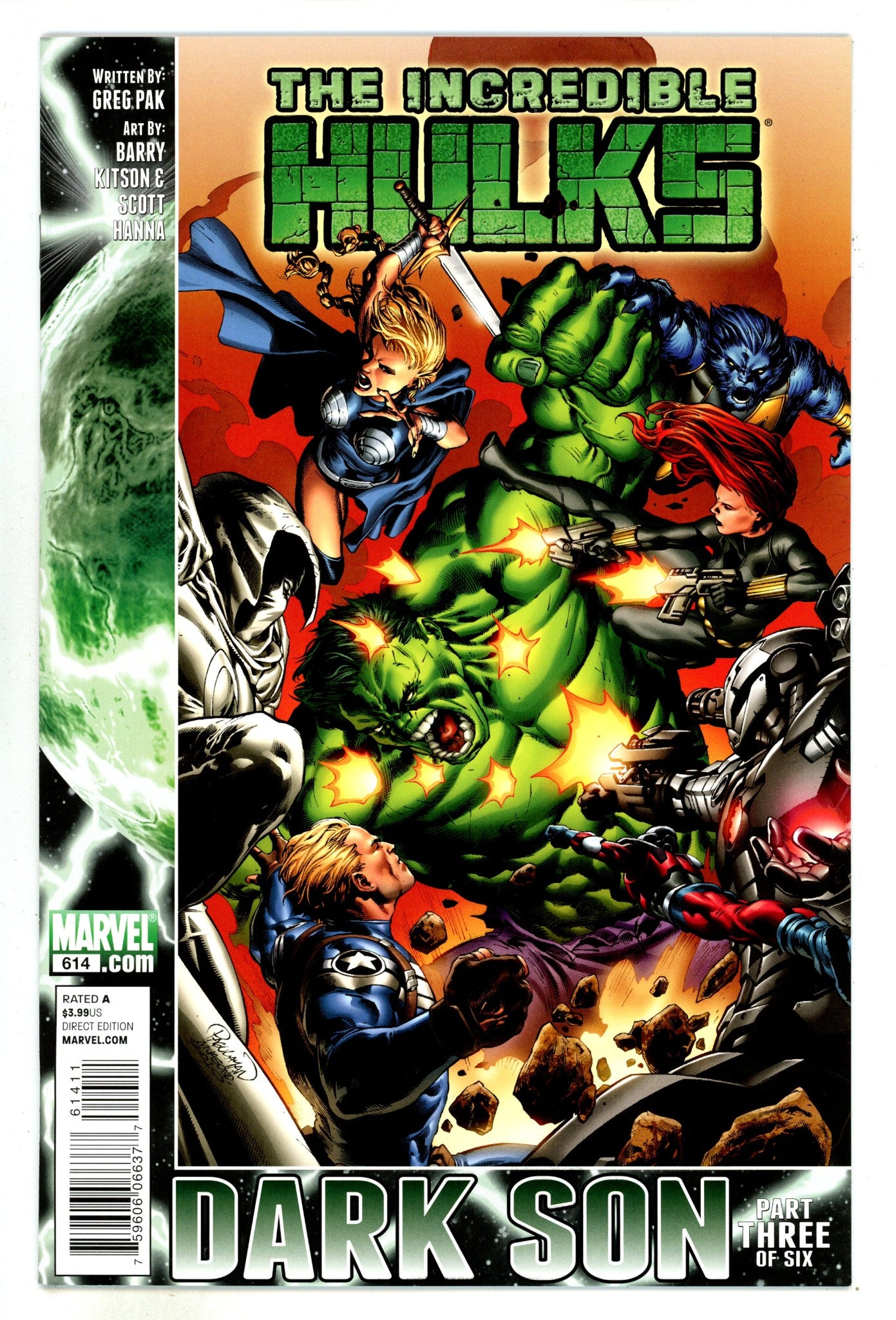 Incredible Hulks 614 High Grade (2010) 