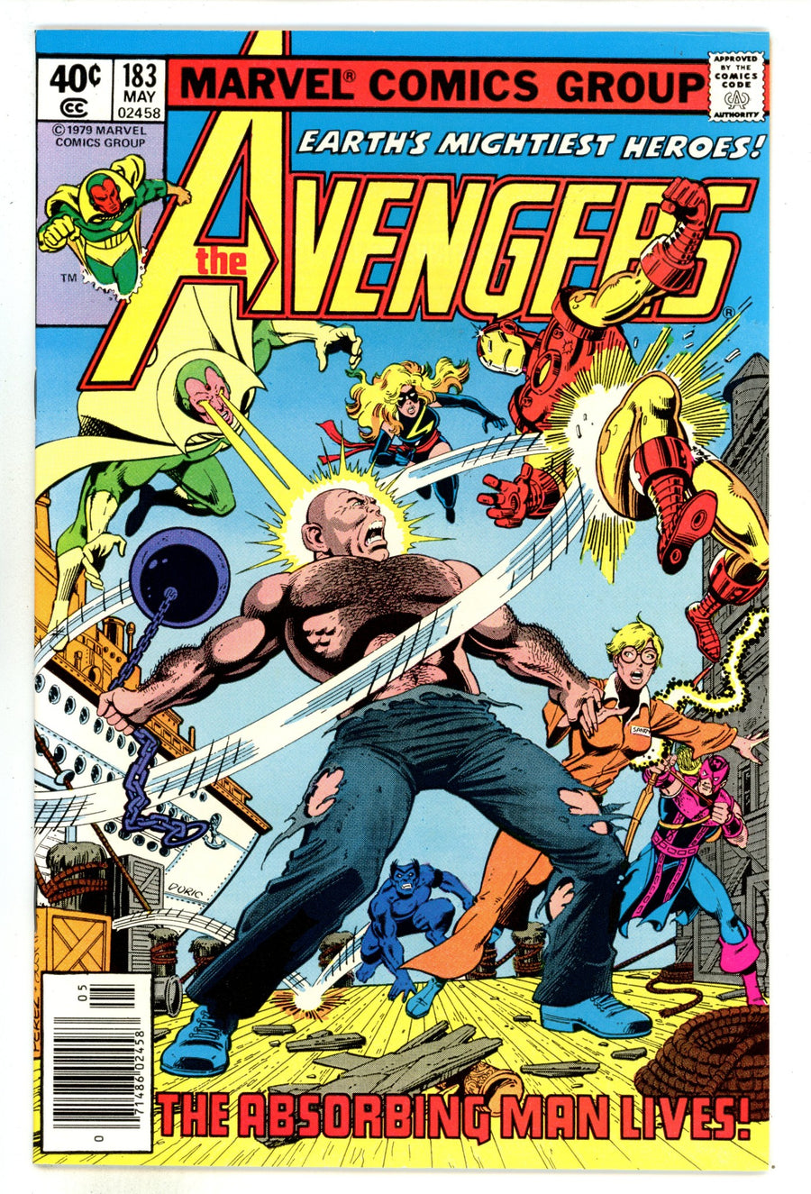The Avengers Vol 1 183  VF/NM (9.0)   (1979)     Newsstand  