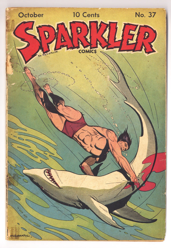 Sparkler Comics Vol 5 1 (37) FR/GD (1.5) Spine Taped (1944)