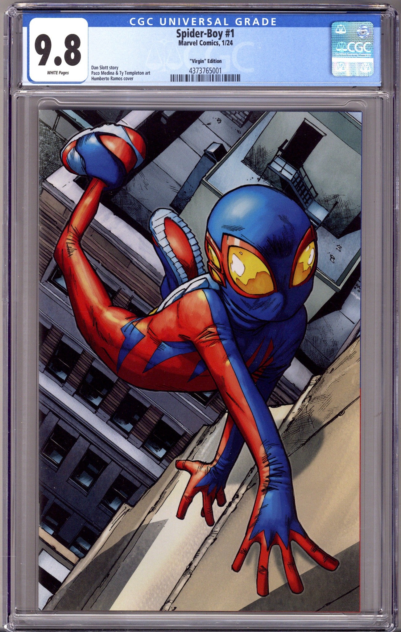 Spider-Boy 1 CGC 9.8 (NM/M) (2024) Ramos Virgin Incentive Variant 