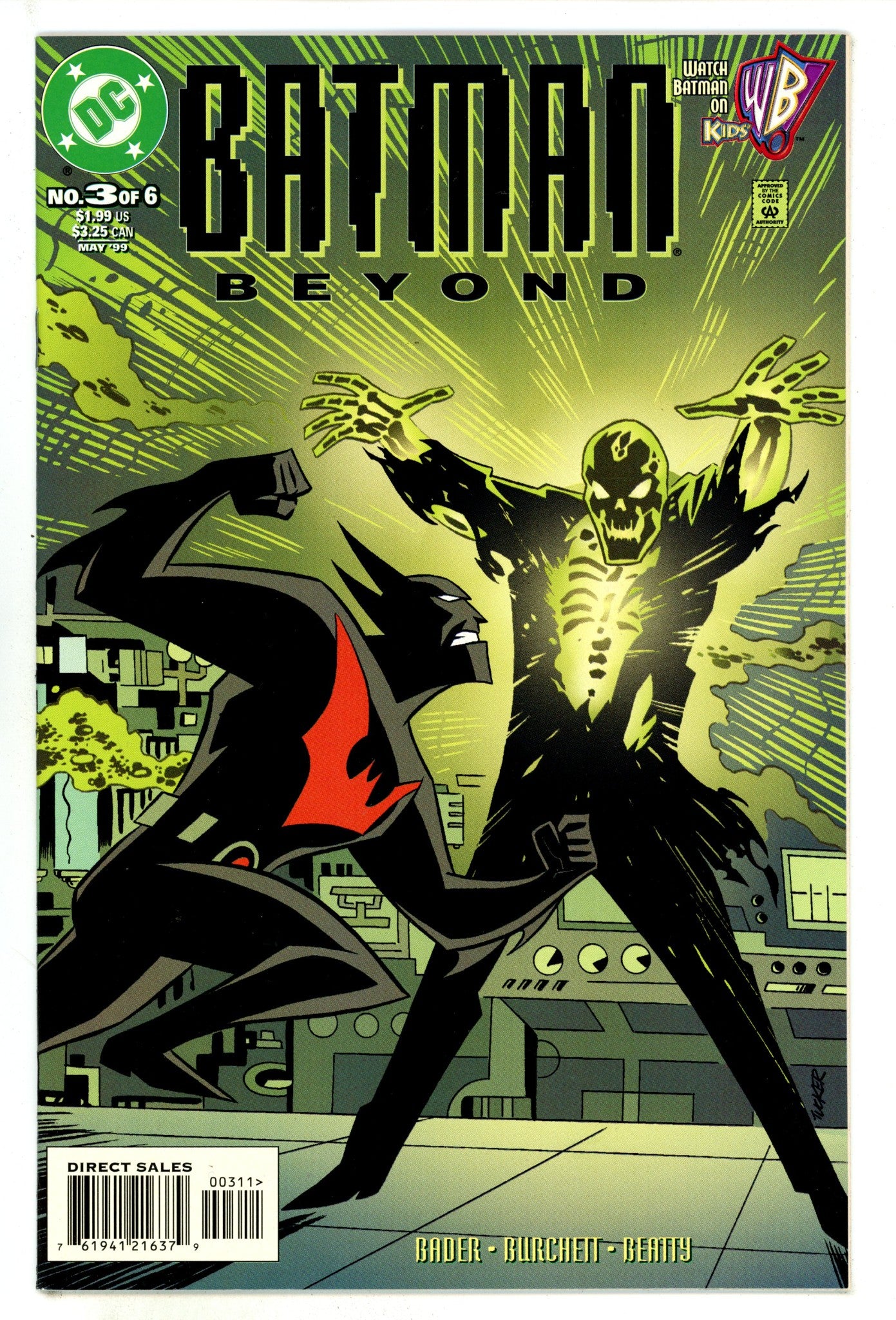 Batman Beyond Vol 1 3 NM- (9.2) (1999) 