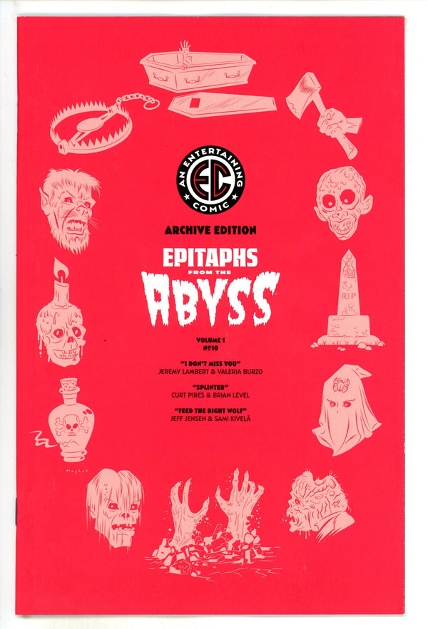EC Epitaphs From The Abyss 10 Hughes Incentive Variant NM- (2025)