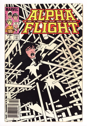 Alpha Flight Vol 1 3  Low Grade   (1983)     Canadian Price Variant  