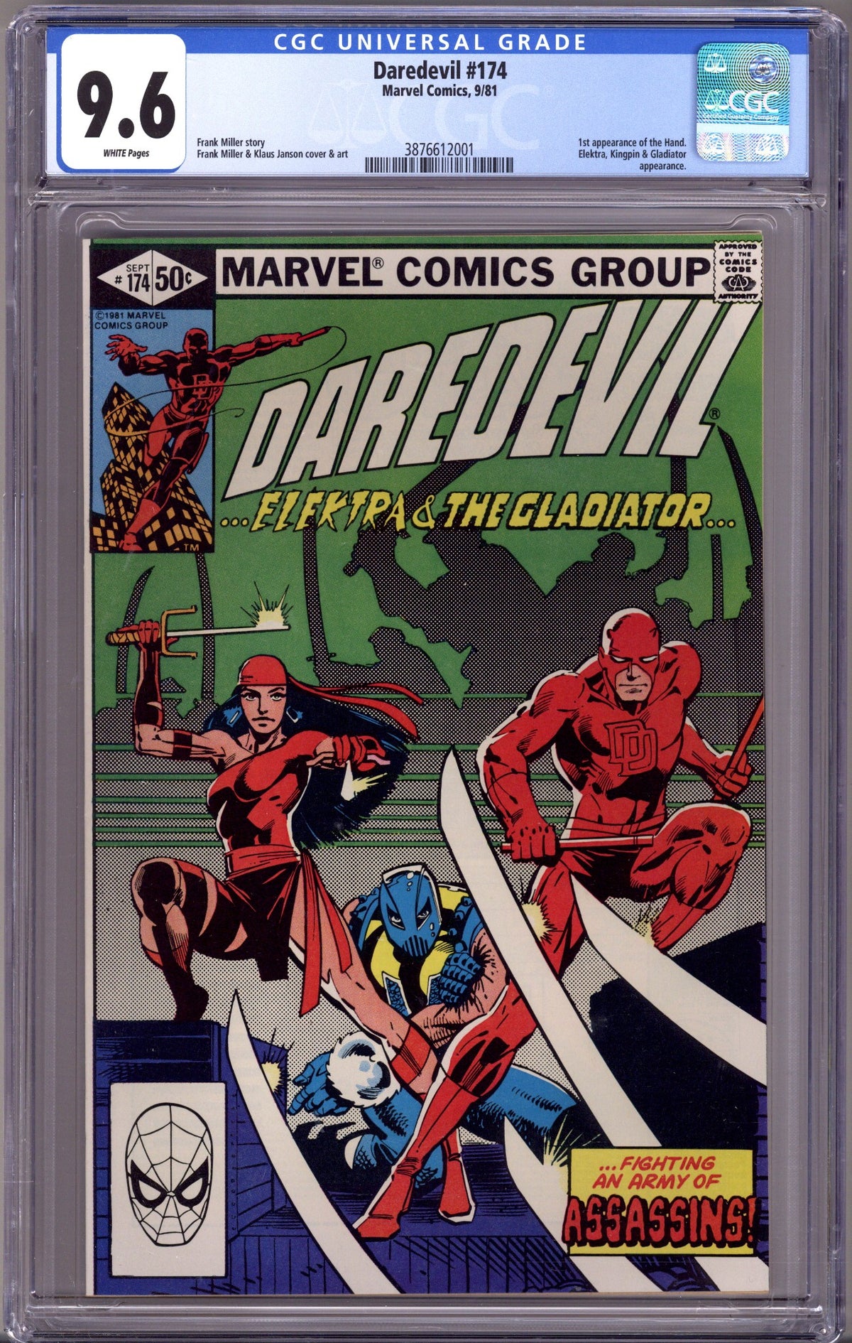 Daredevil Vol 1 174 CGC 9.6 (NM+) (1981) 