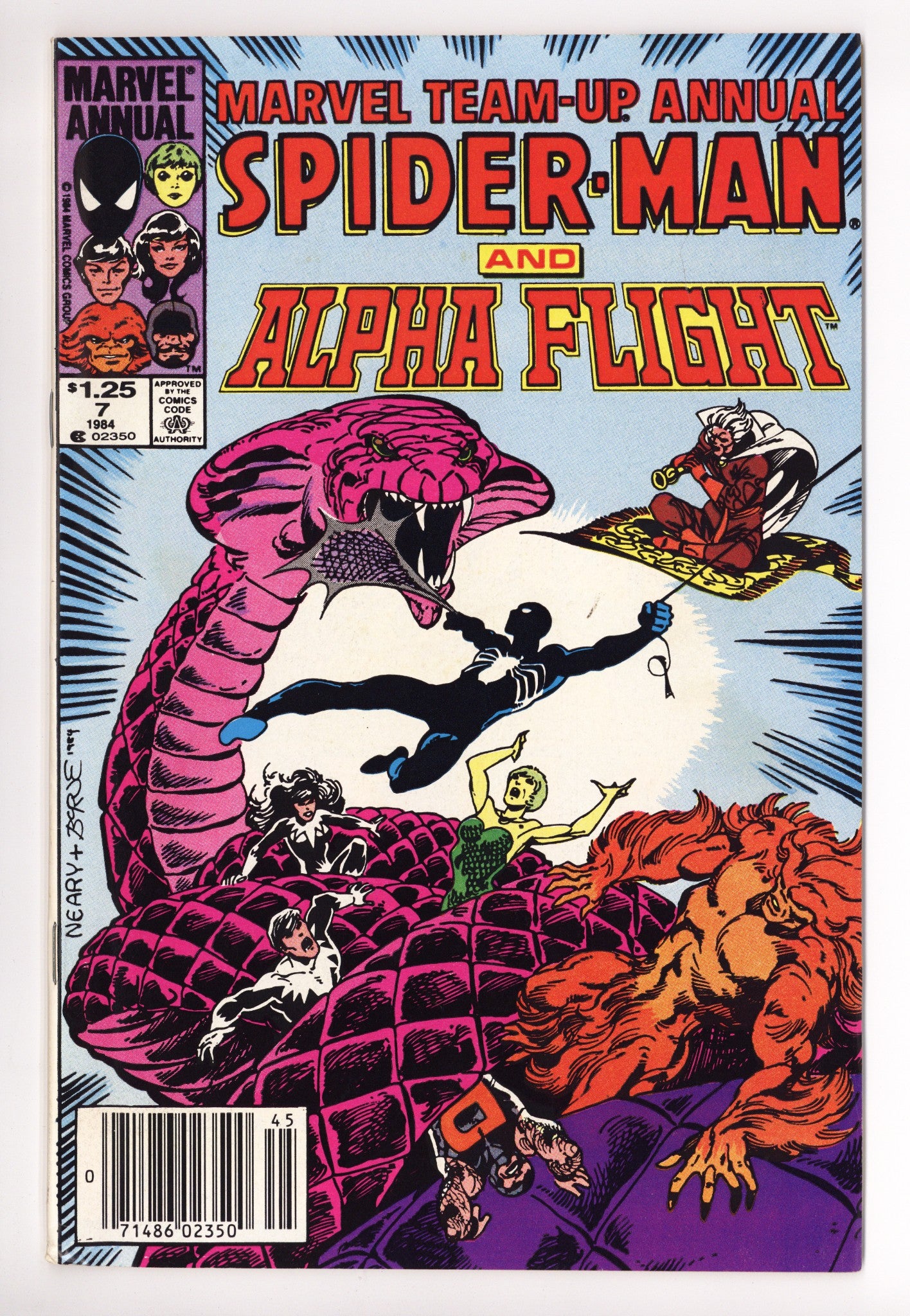 Marvel Team-Up Annual Vol 1 7 Mid Grade (1984) Canadian Price Variant 