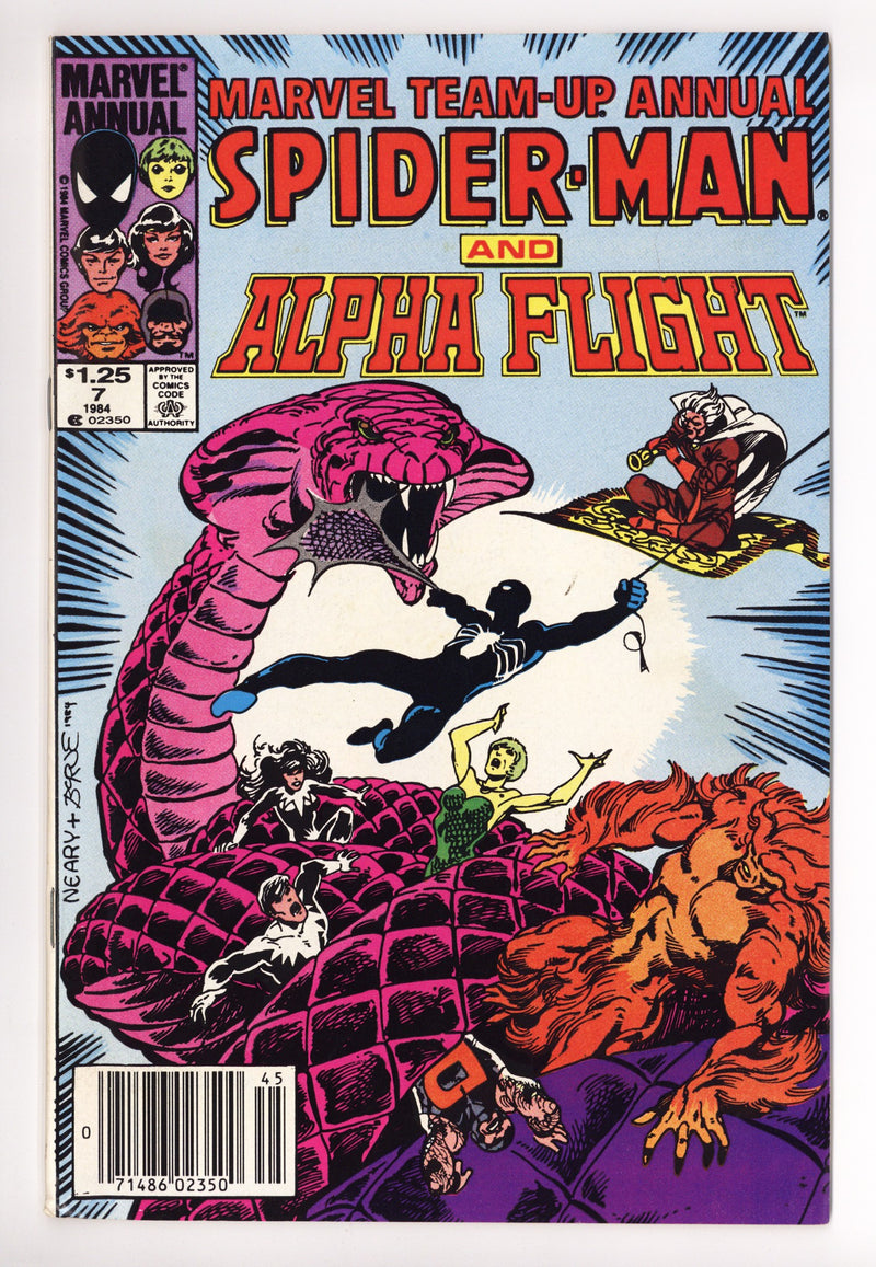 Marvel Team-Up Annual Vol 1 7 Mid Grade (1984) Canadian Price Variant 