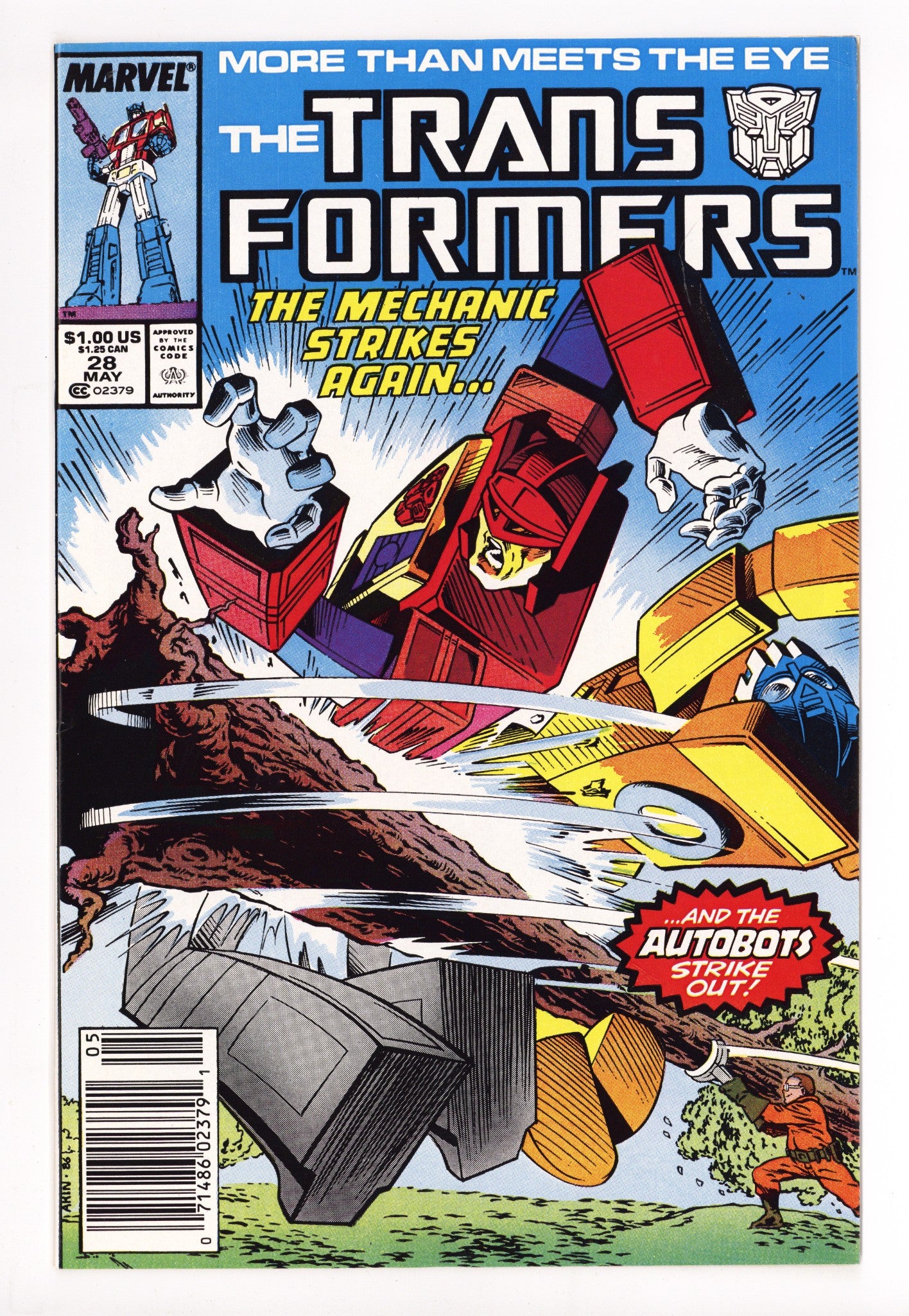 The Transformers 28 High Grade (1987) Newsstand 