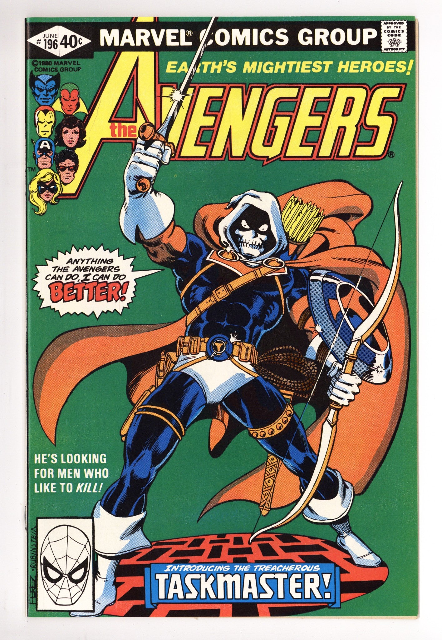The Avengers Vol 1 196 NM- (9.2) (1980) 