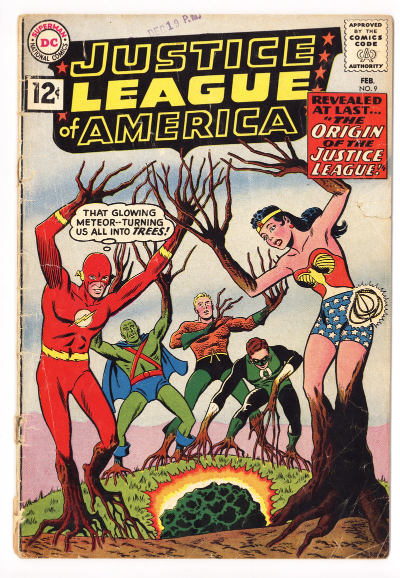 Justice League of America Vol 1 9 FR/GD (1.5) Cover Detached (1962) 