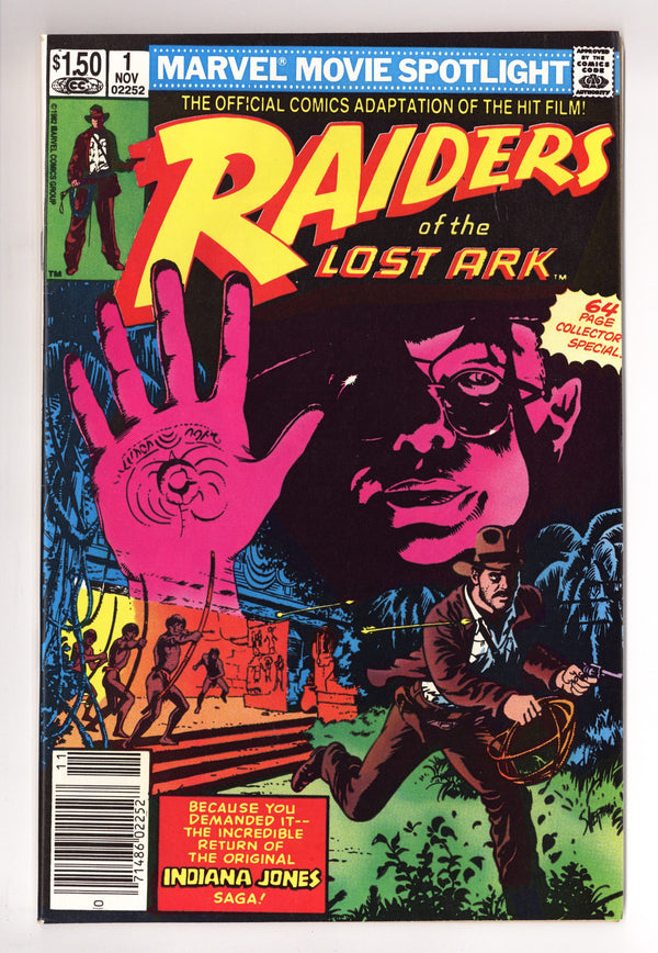 Marvel Movie Spotlight Featuring Raiders of the Lost Ark 1 VF/NM (9.0) (1982) Canadian Price Variant