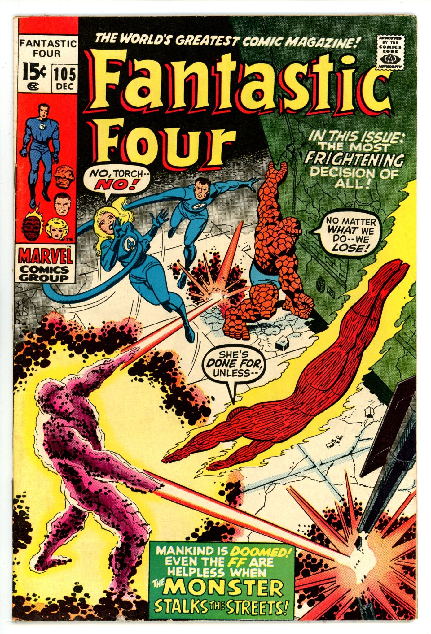 Fantastic Four Vol 1 105  FN- (5.5)   (1970)        