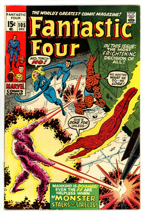 Fantastic Four Vol 1 105  FN- (5.5)   (1970)        