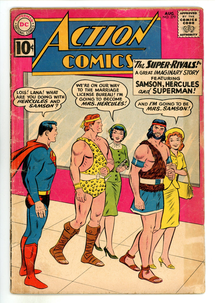 Action Comics Vol 1 279 GD (2.0) Interior Cover Tape (1961) 