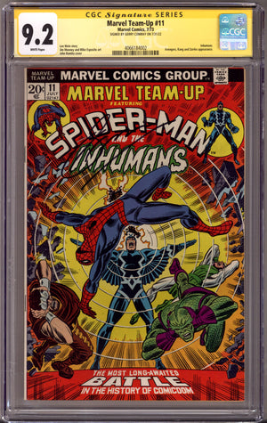 Marvel Team-Up Vol 1 11 CGC 9.2 (NM-) (1973) Signed x1 Cover Gerry Conway