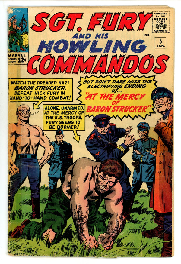 Sgt. Fury 5 GD/VG (3.0) (1964)