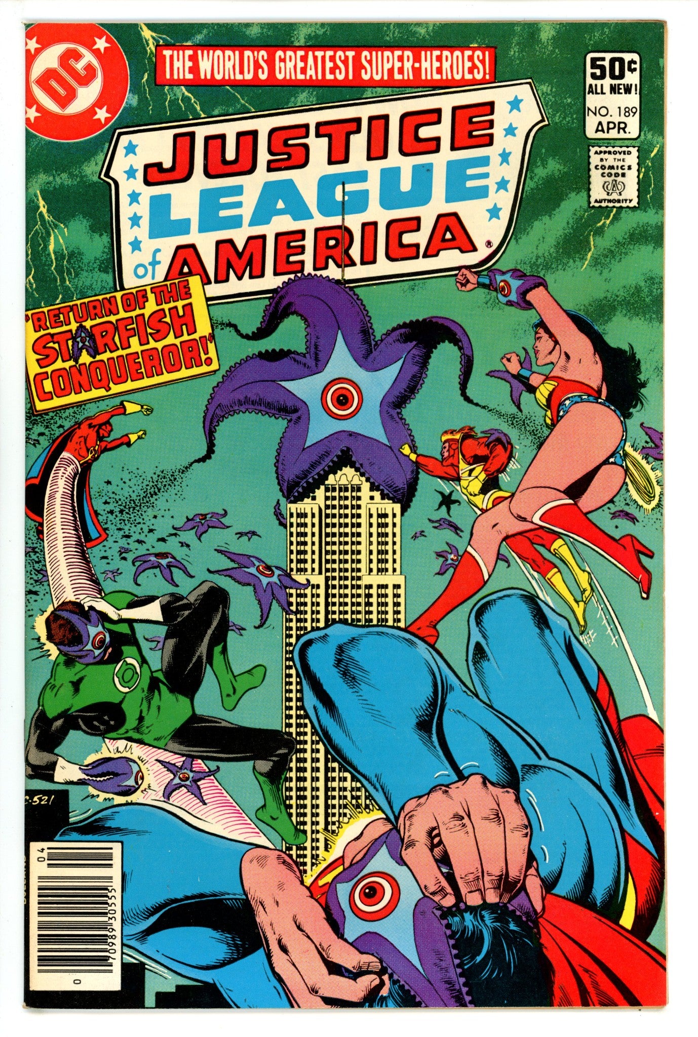 Justice League of America Vol 1 189 Newsstand FN+ (1981)