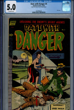Date with Danger 5 CGC 5.0 (VG/FN) (1952) 