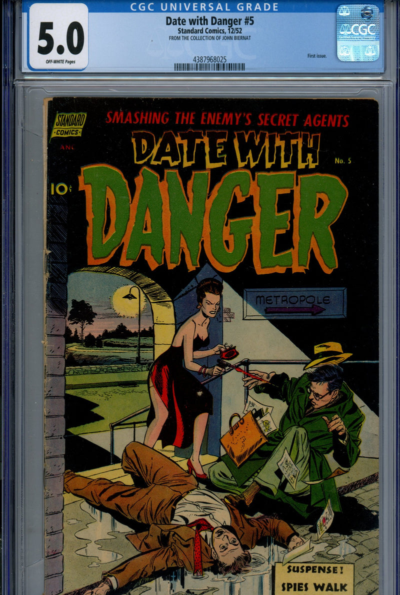 Date with Danger 5 CGC 5.0 (VG/FN) (1952) 