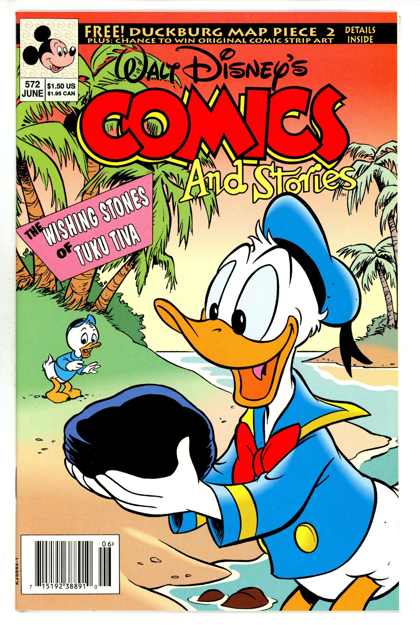 Walt Disney's Comics and Stories 572 Newsstand NM (1992)