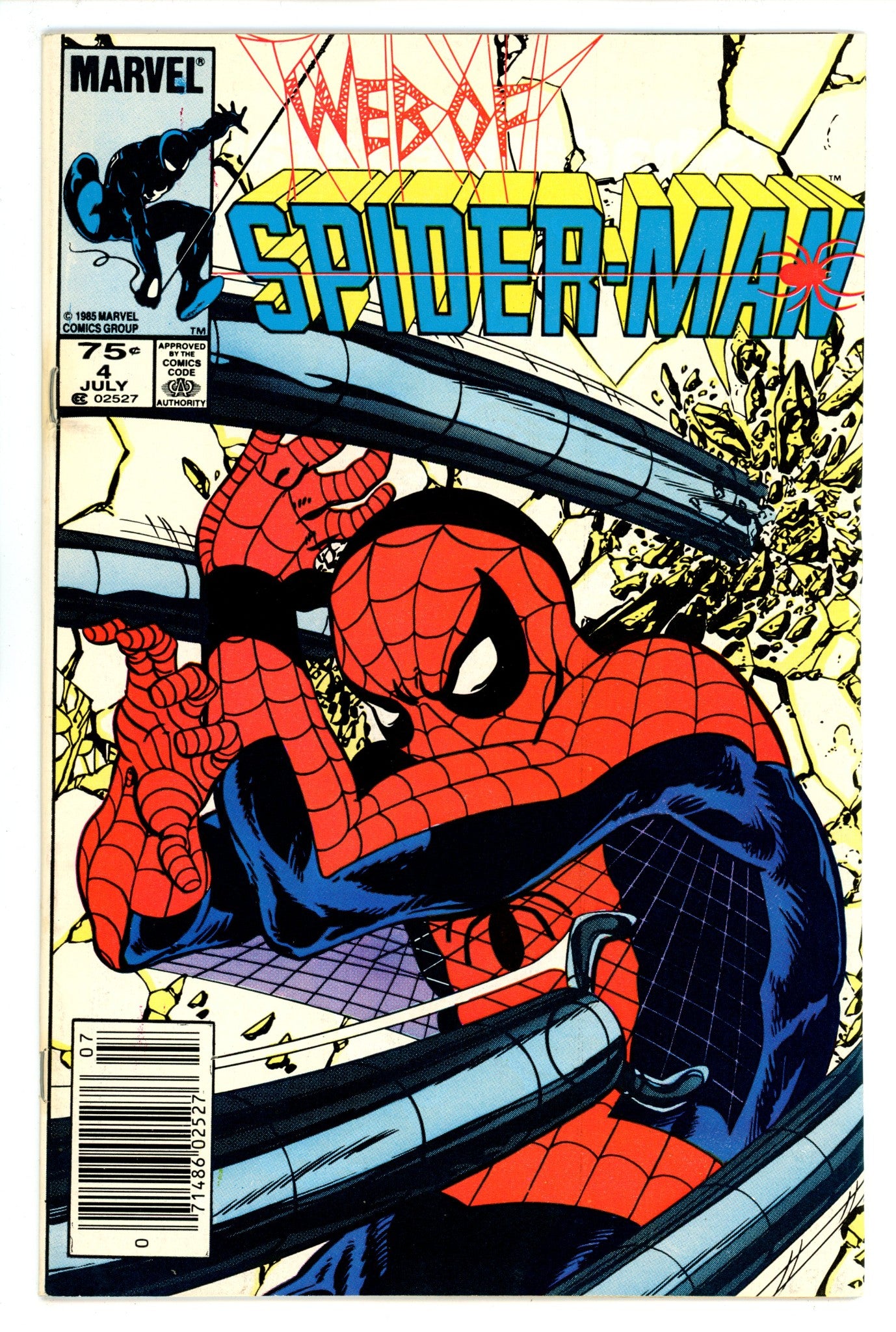 Web of Spider-Man Vol 1 4 FN- (5.5) (1985) Canadian Price Variant 