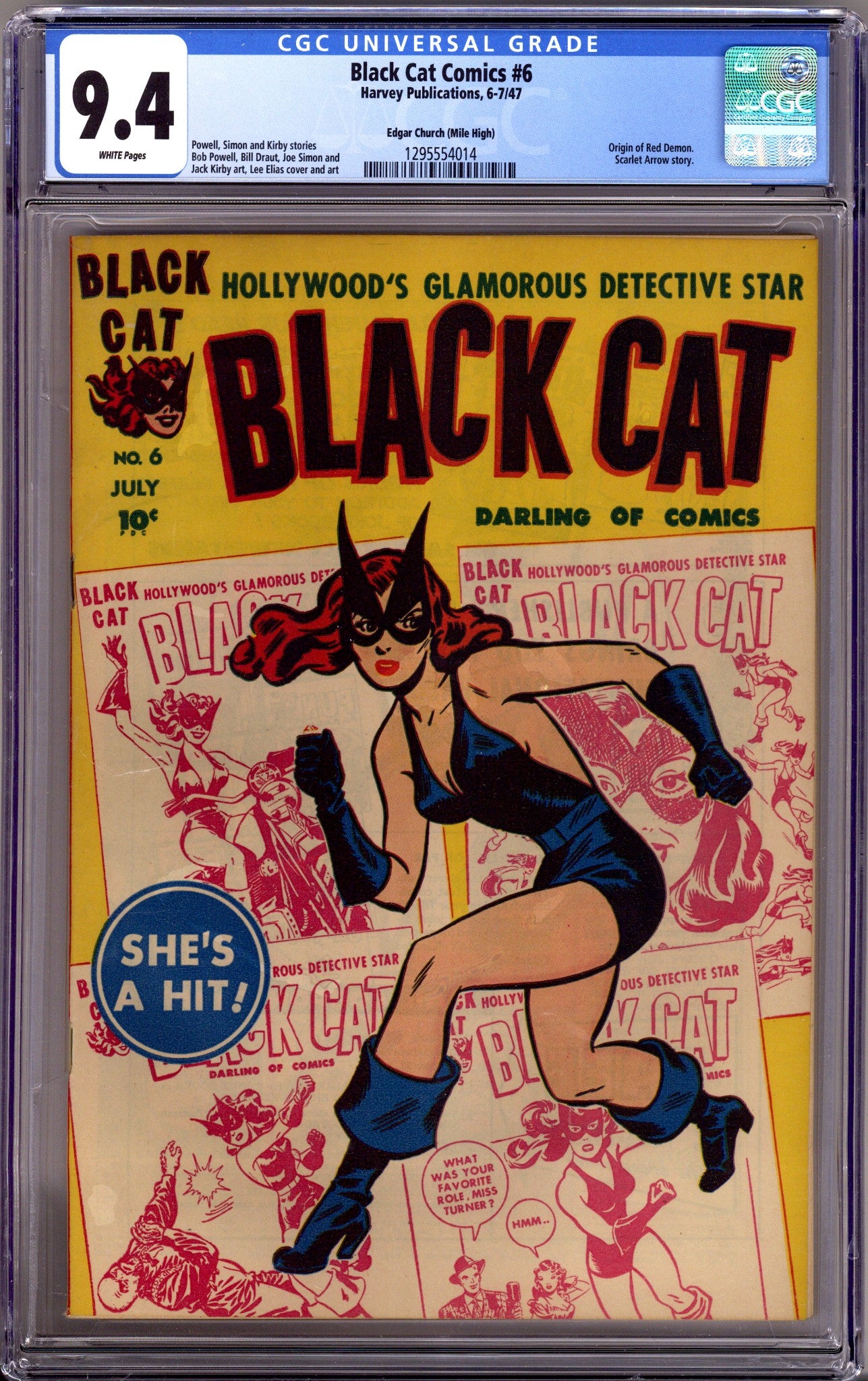 Black Cat Comics 6 CGC 9.4 (NM) Mile High Copy (1947)