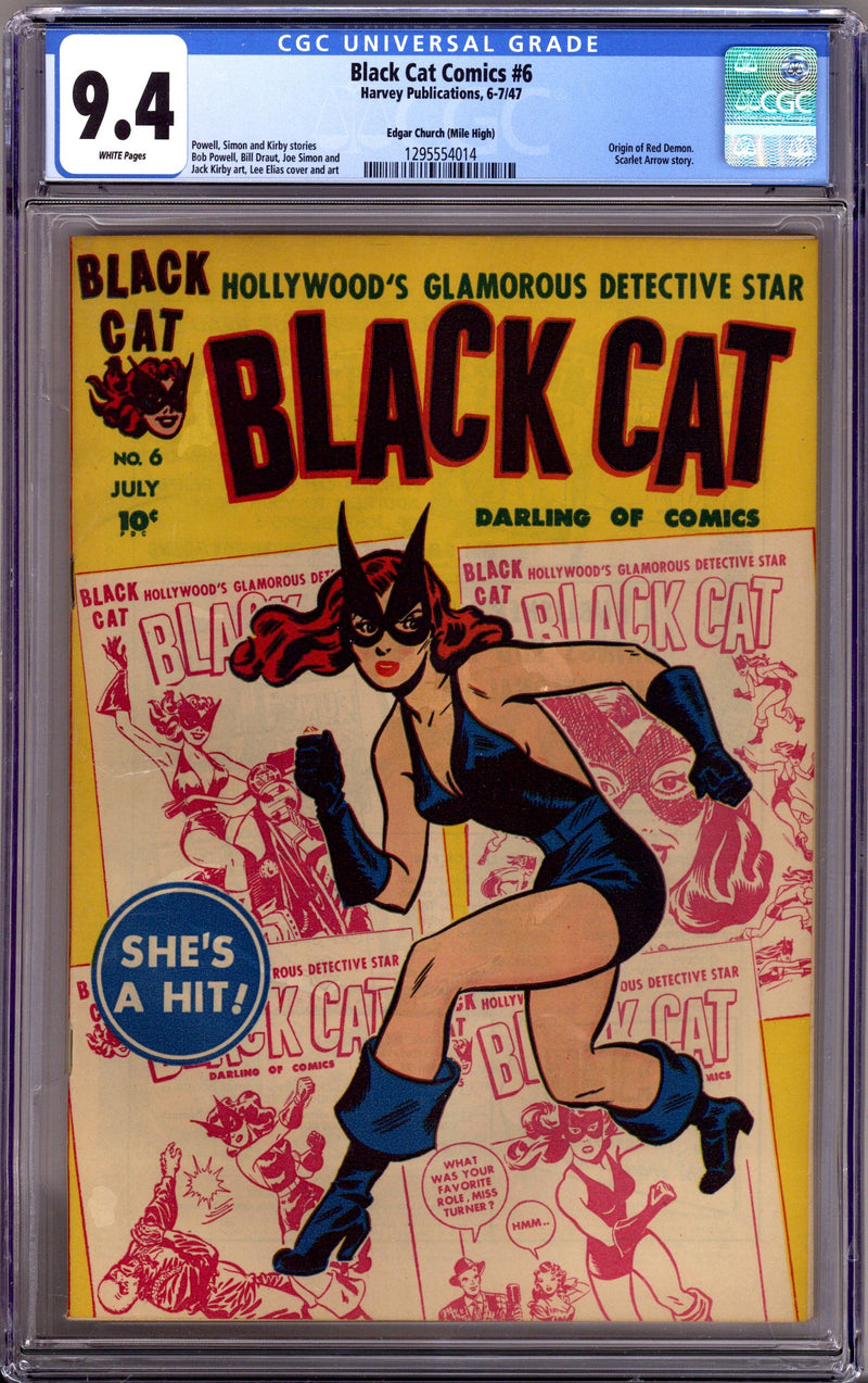 Black Cat Comics 6 CGC 9.4 (NM) Mile High Copy (1947)
