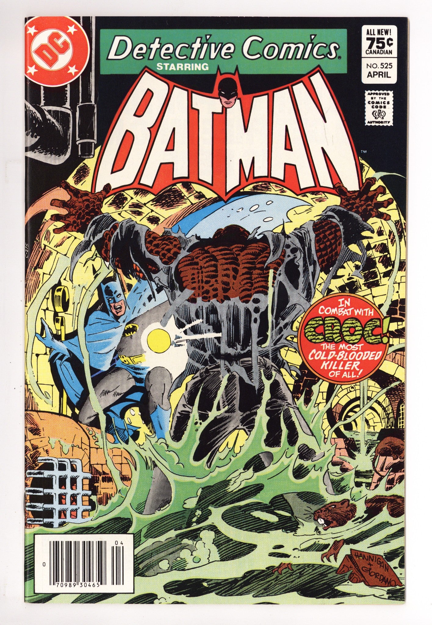 Detective Comics Vol 1 525 NM- (9.2) (1983) Canadian Price Variant 
