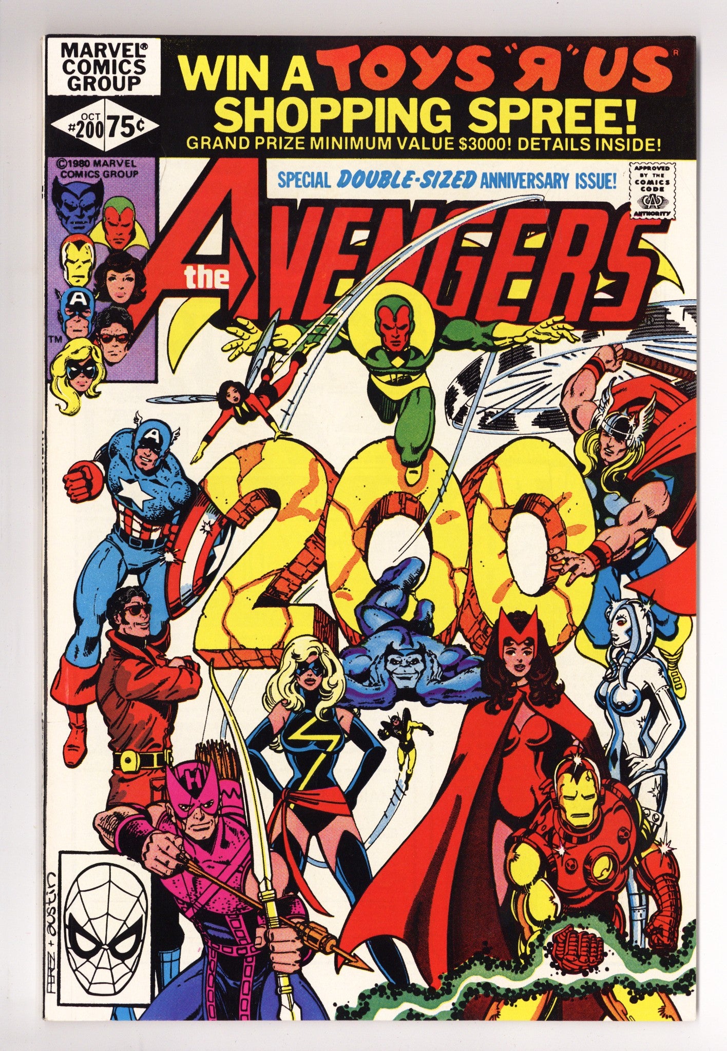 The Avengers Vol 1 200 NM- (9.2) (1980) 