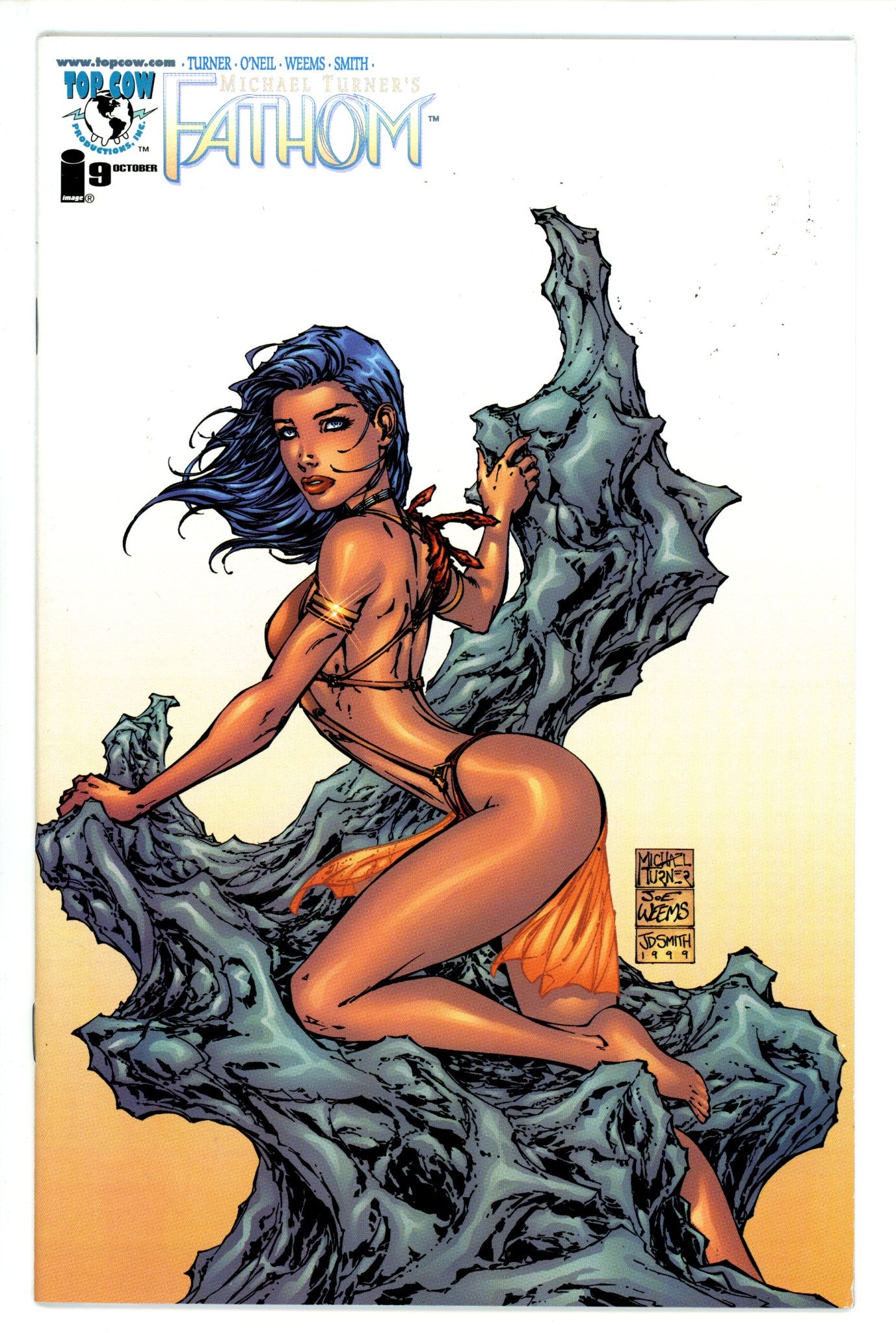 Michael Turner's Fathom Vol 1 9 Turner Midwest Variant (1999)