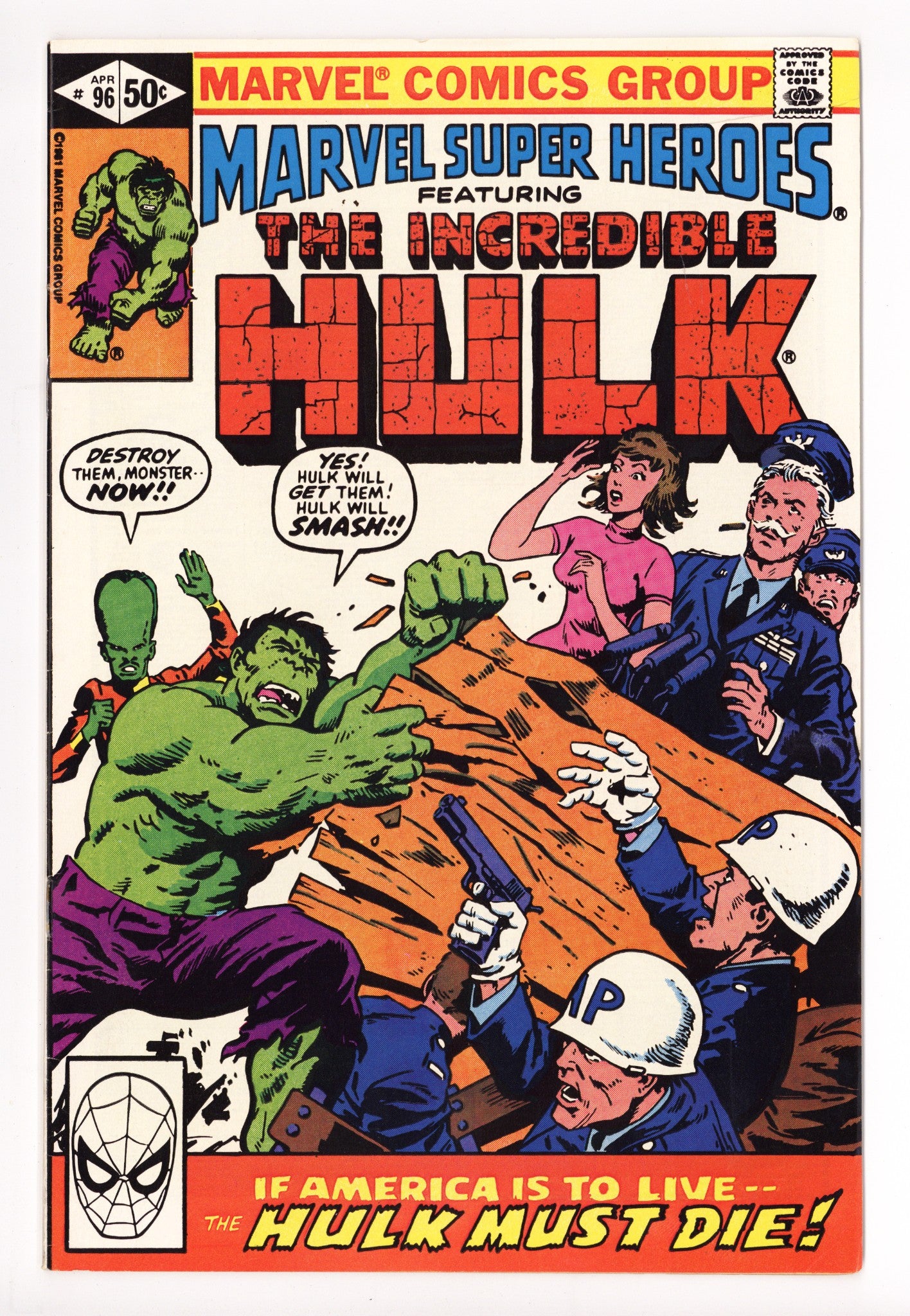Marvel Super-Heroes Vol 1 96 Mid Grade (1981) 