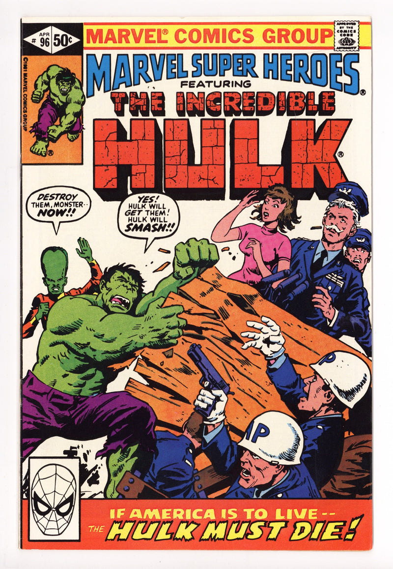 Marvel Super-Heroes Vol 1 96 Mid Grade (1981) 