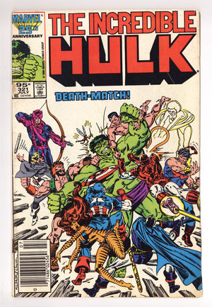 The Incredible Hulk Vol 1 321 Mid Grade (1986) Canadian Price Variant