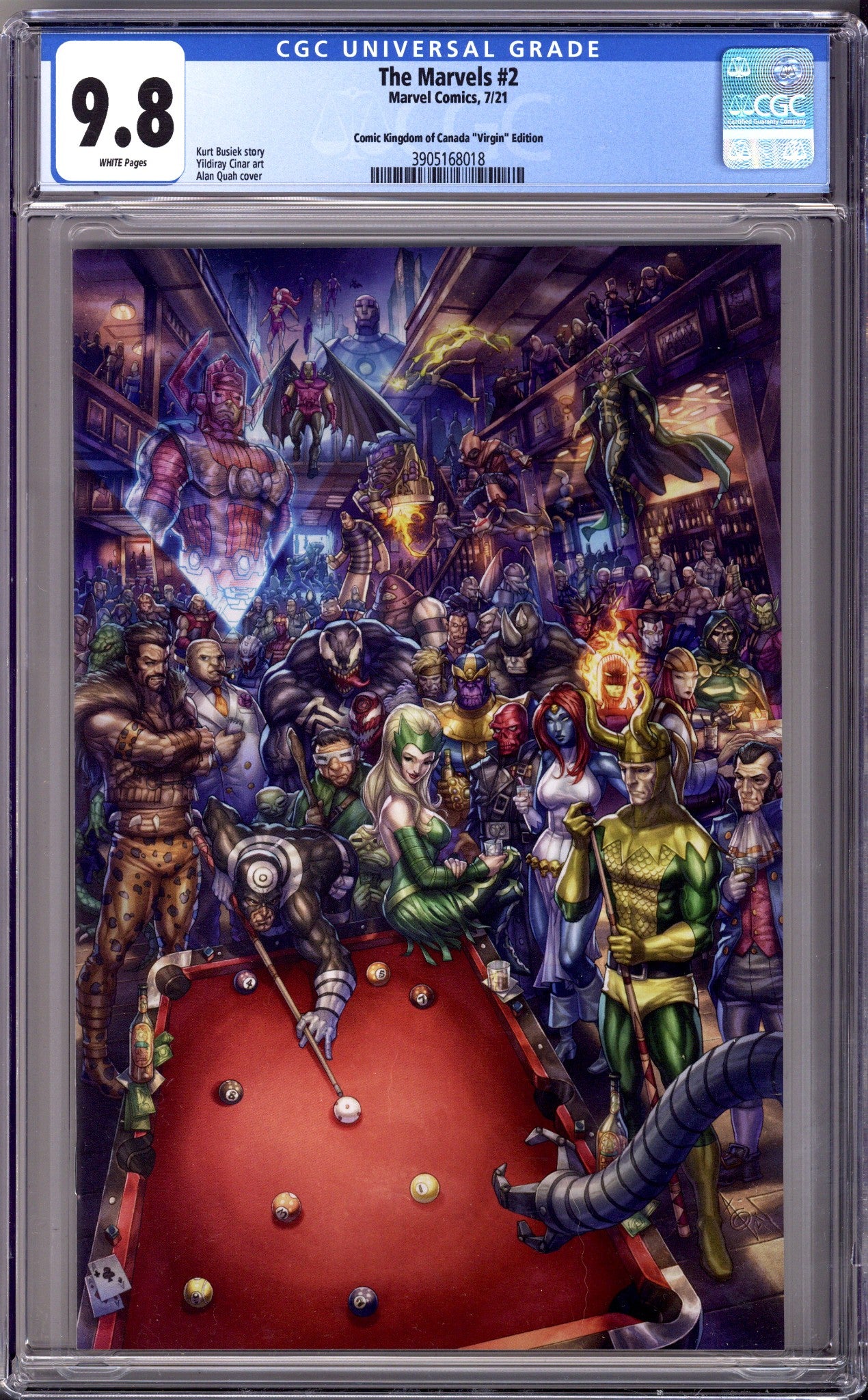 The Marvels 2 CGC 9.8 (NM/M) (2021) Quah Virgin Exclusive Variant 