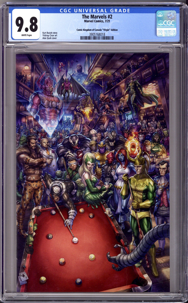The Marvels 2 CGC 9.8 (NM/M) (2021) Quah Virgin Exclusive Variant 