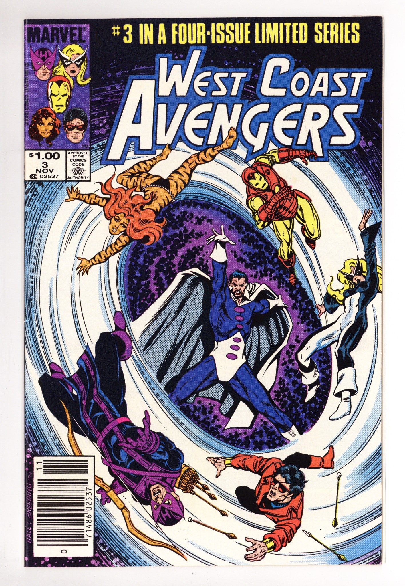 West Coast Avengers Vol 1 3 VF/NM (9.0) (1984) Canadian Price Variant 