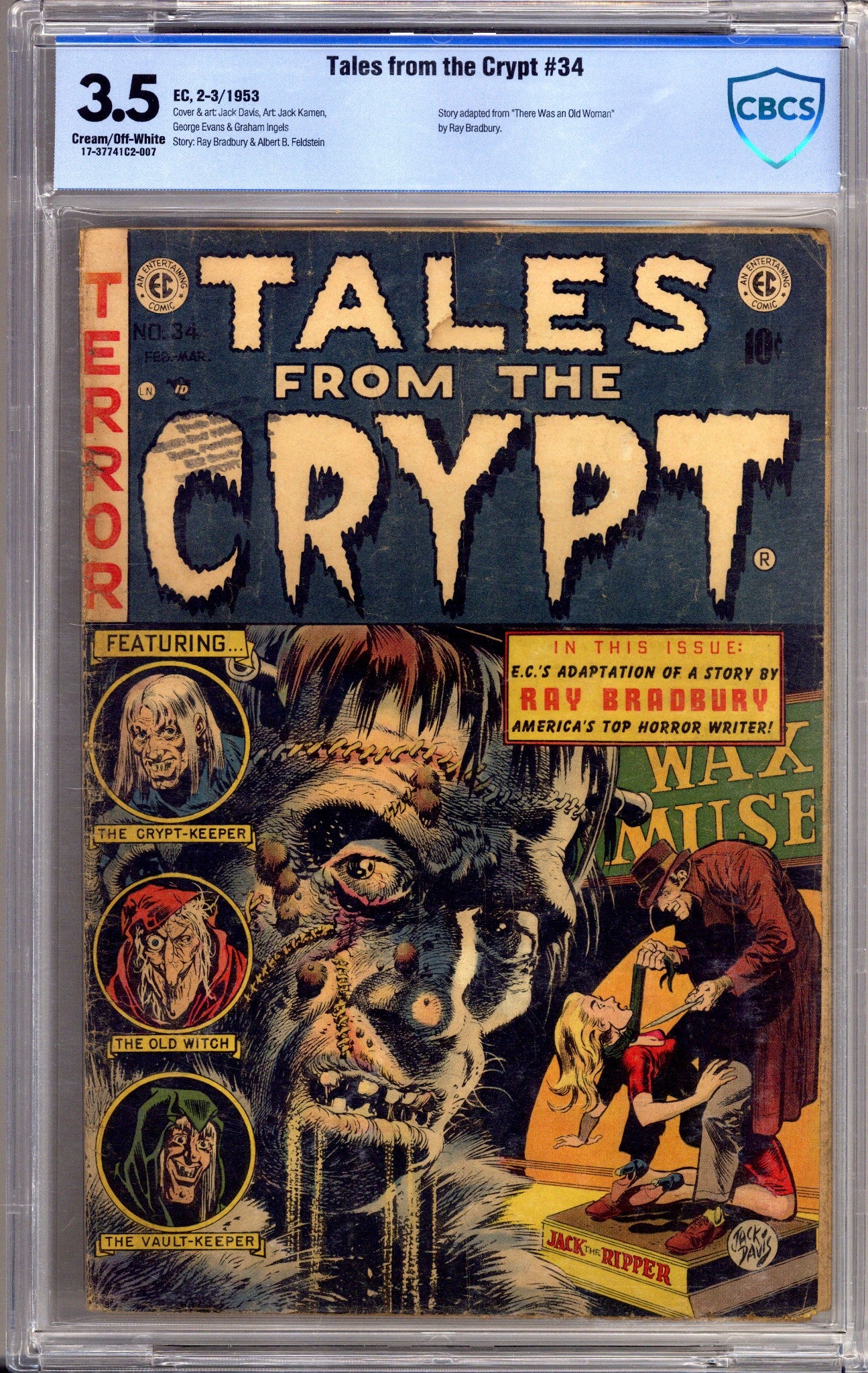 Tales from the Crypt   34 CBCS 3.5 (VG-)   (1953)        