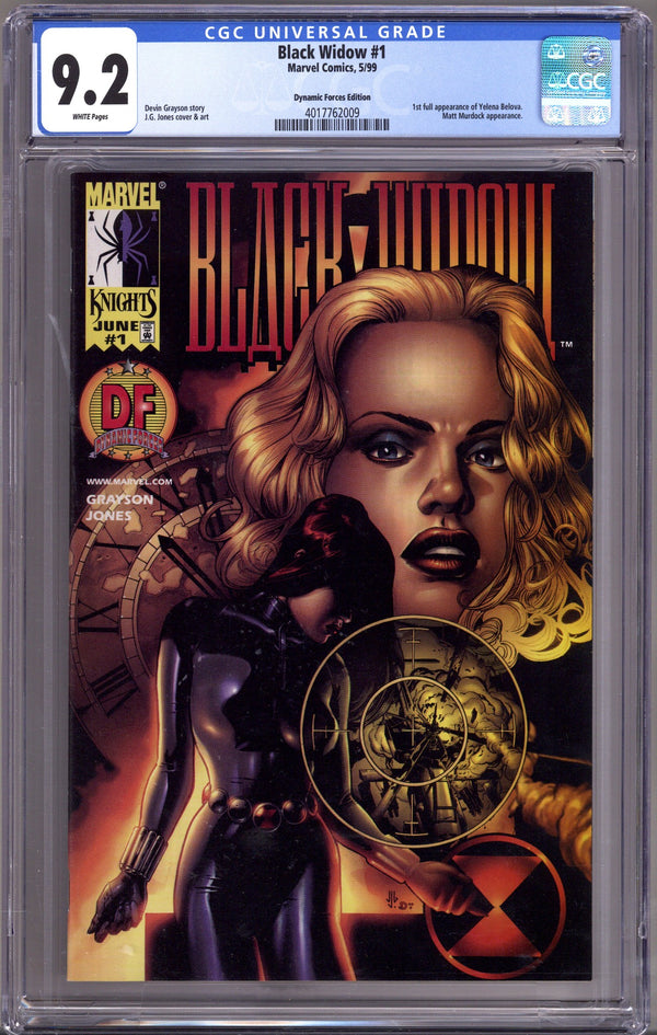 Black Widow Vol 1 1 CGC 9.2 (NM-) (1999) Jones Dynamic Forces Variant
