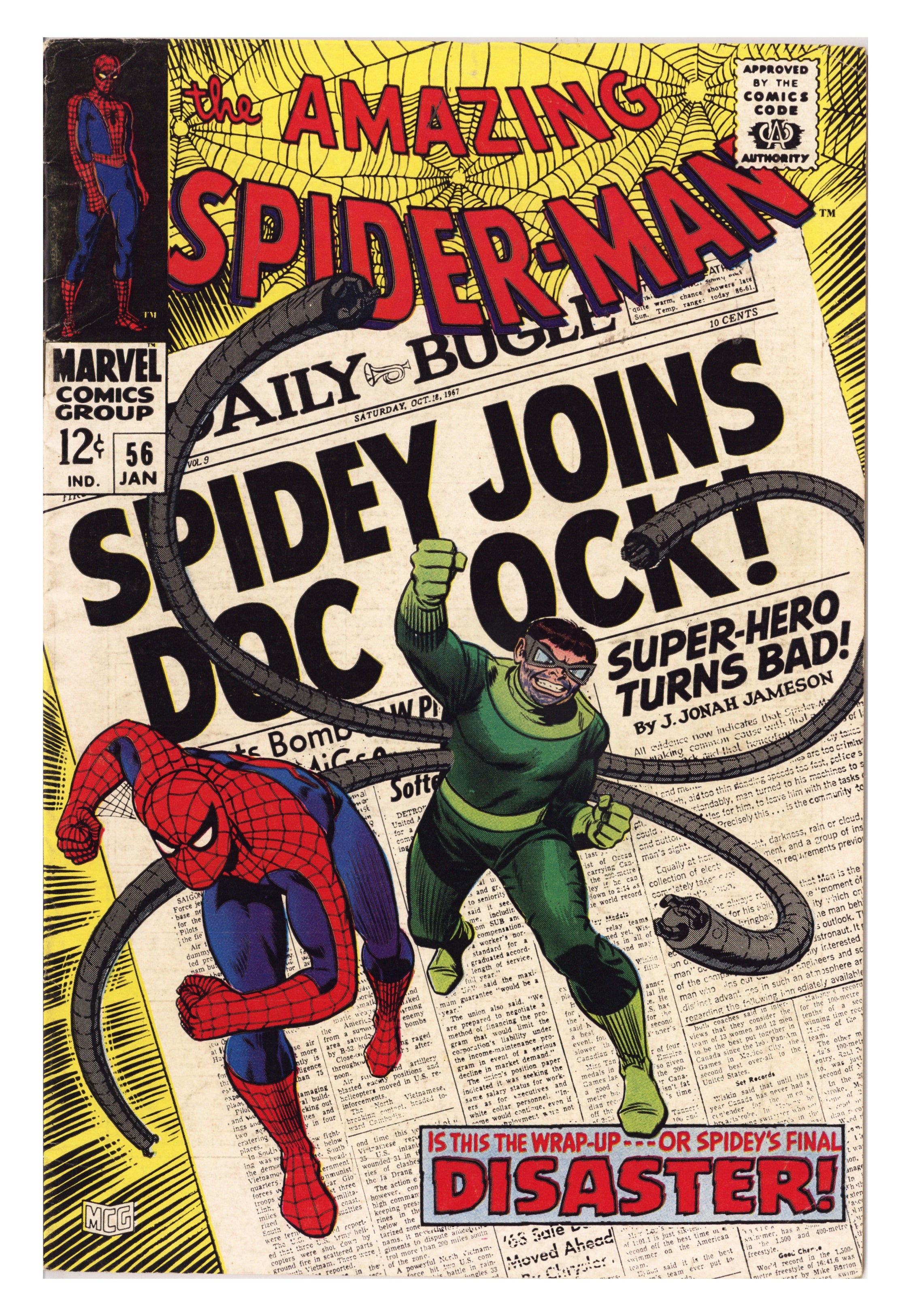 The Amazing Spider-Man Vol 1 56 FN- (5.5) (1968) 