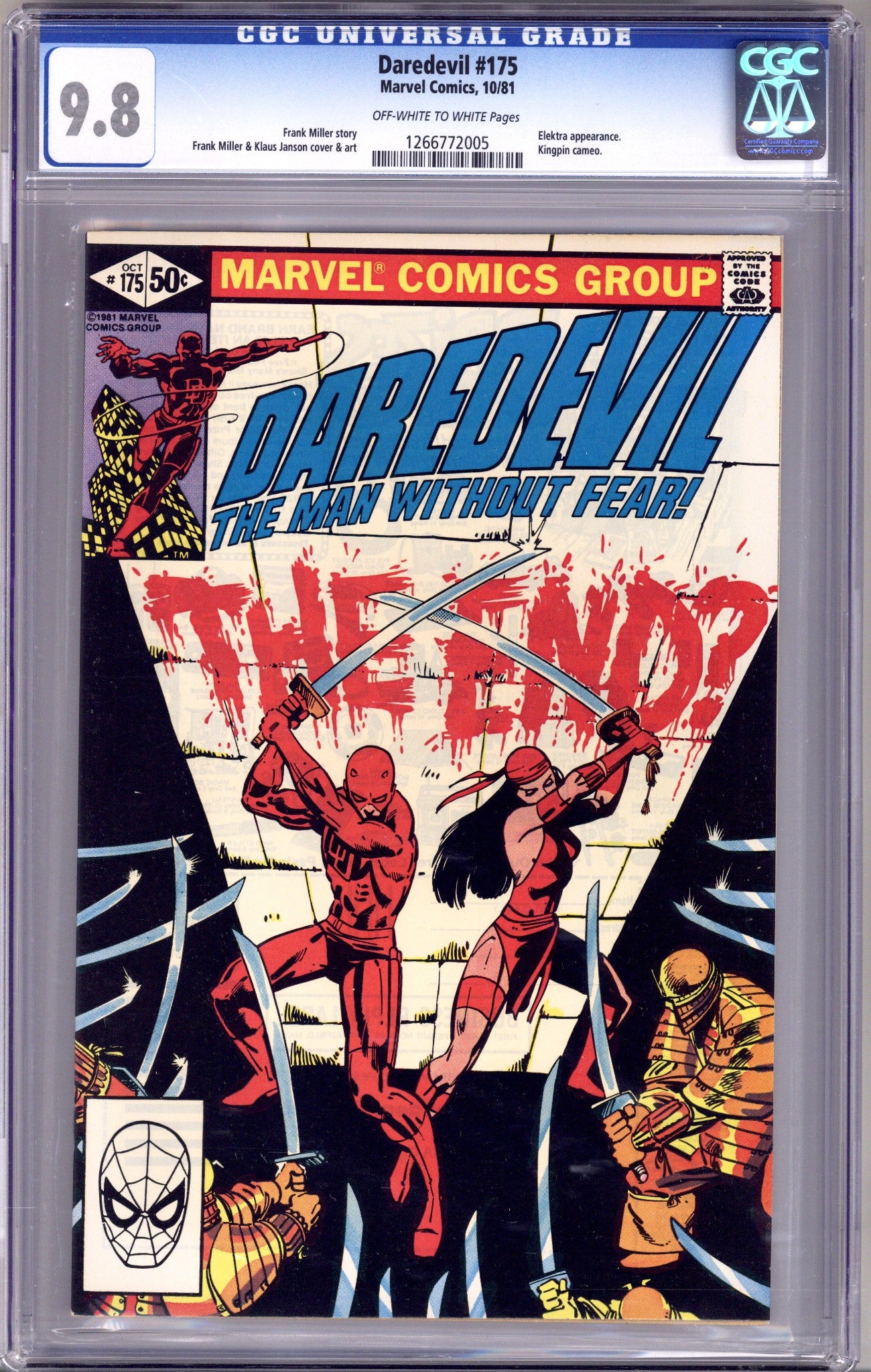 Daredevil Vol 1 175 CGC 9.8 (NM/M) (1981) 