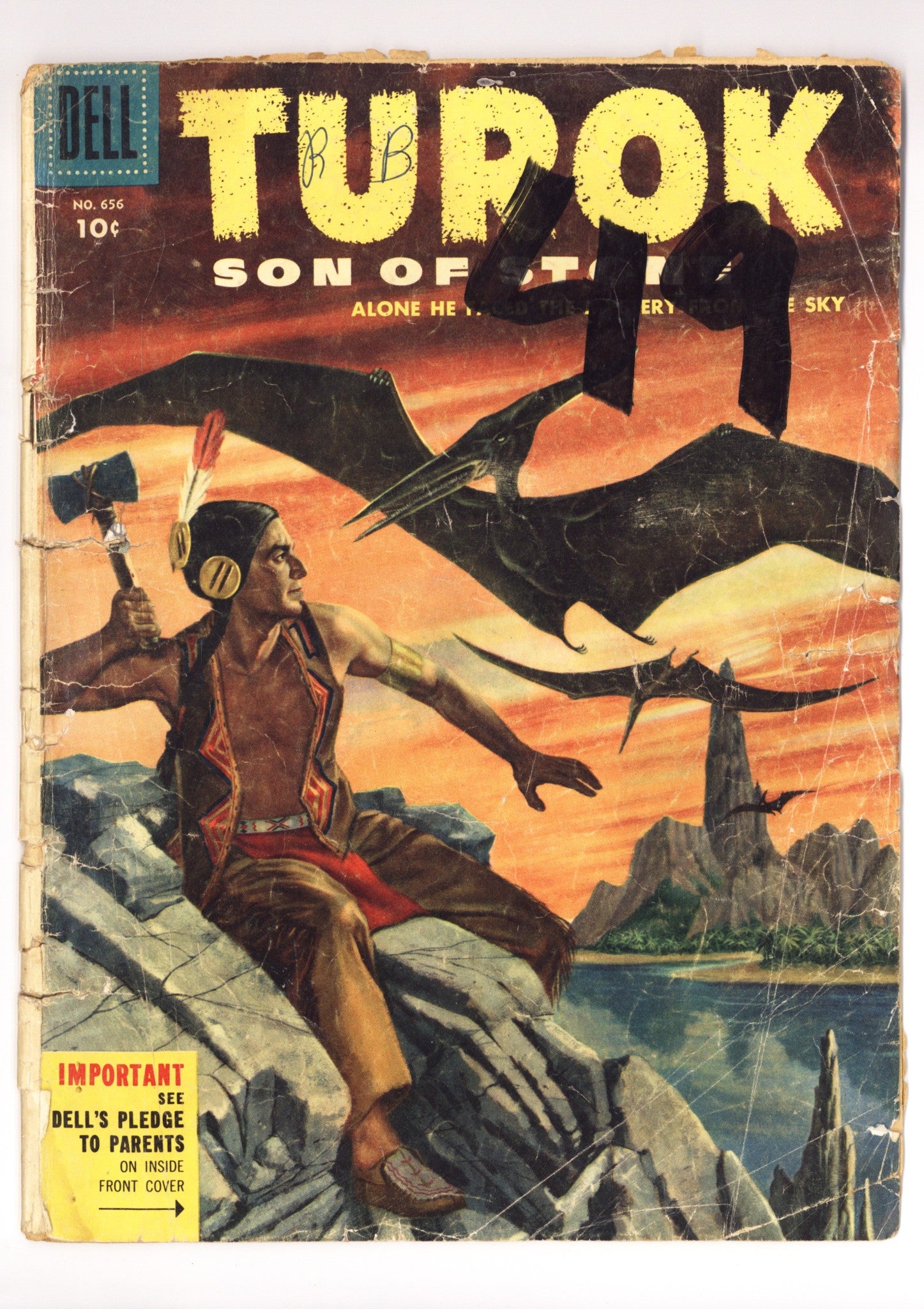 Four Color Vol 2 656 PR (0.5) Turok - Multiple Wraps Missing (1955) 