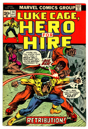 Hero for Hire 14 FN+ (6.5) (1973) 