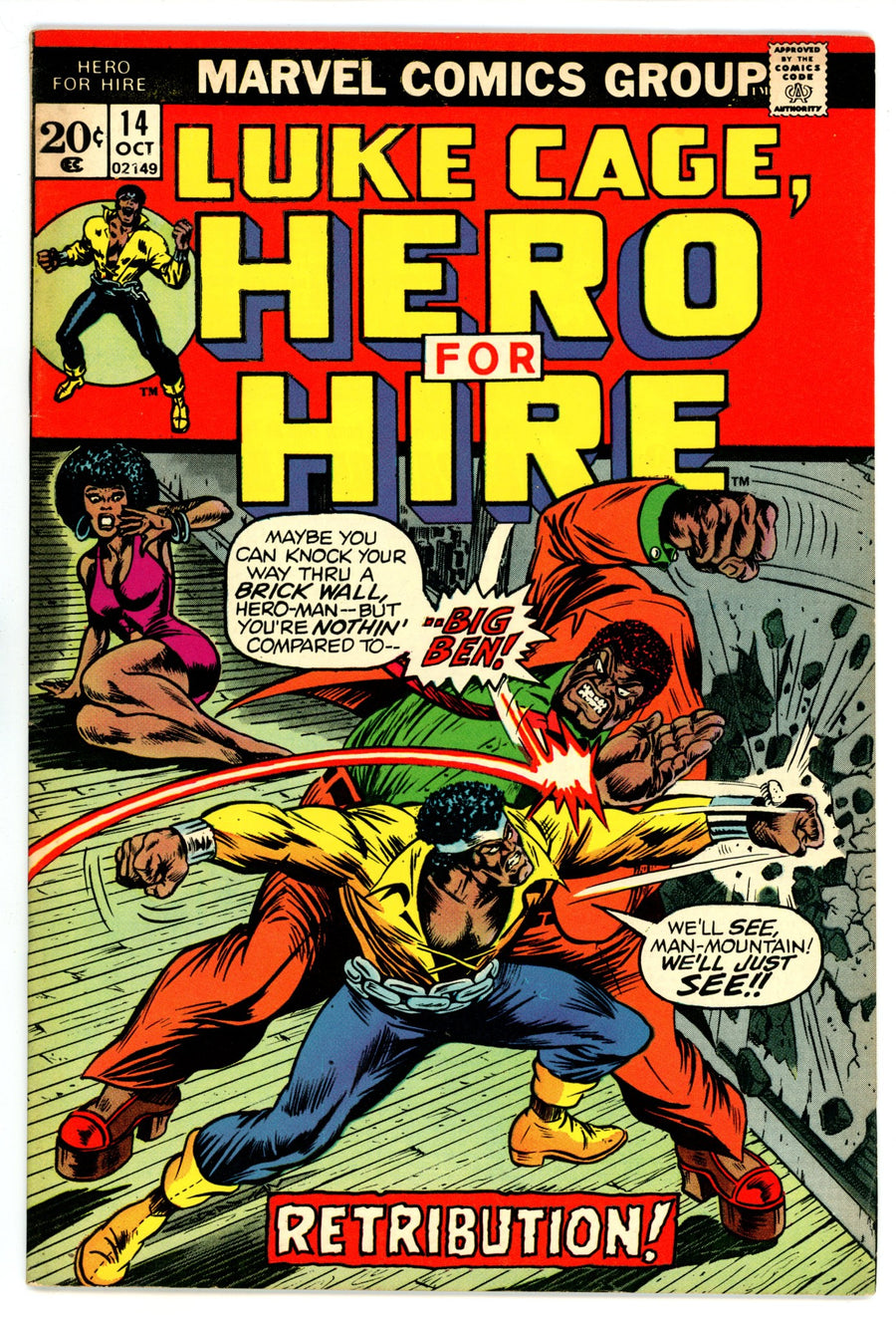 Hero for Hire 14 FN+ (6.5) (1973) 