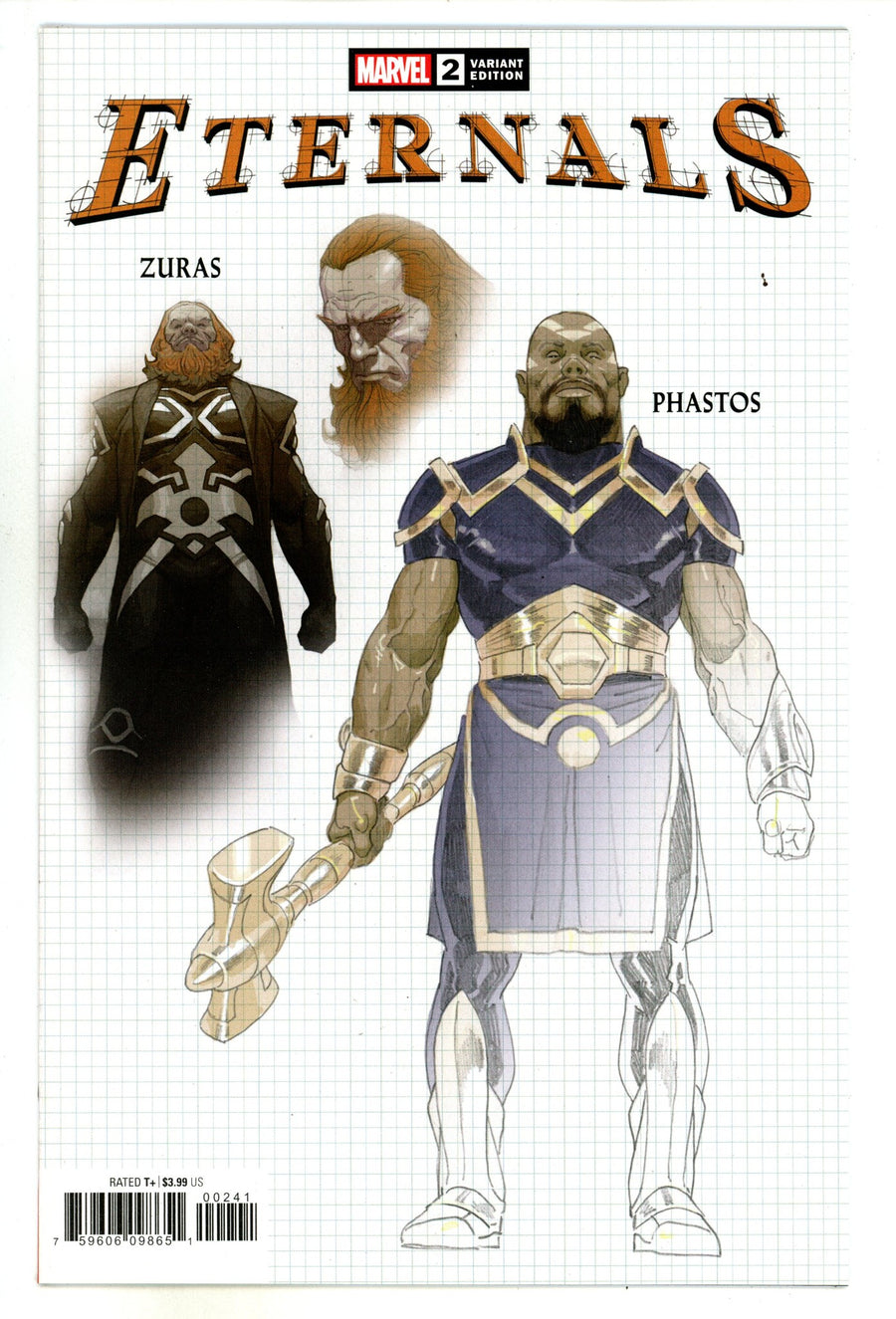 Eternals Vol 5 2 High Grade (2021) Ribic Design Incentive Variant 